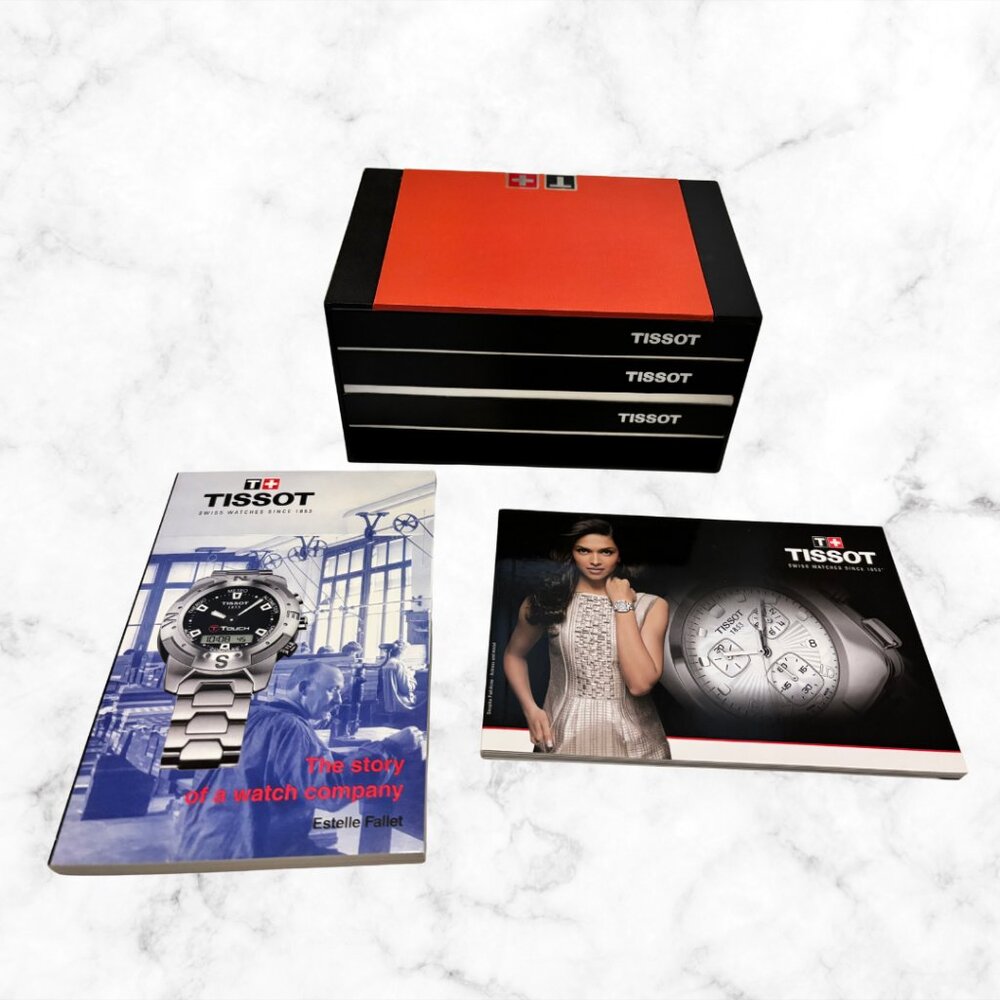 TISSOT PR 100 Swiss Quartz Watch | Full Set Box Papers Booklets Pouch - Picture 10 of 16